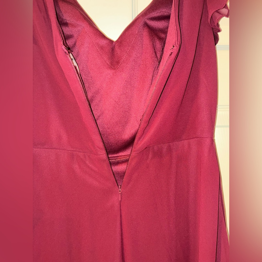 Bill Levkoff Burgundy Dress - Picture 6 of 7
